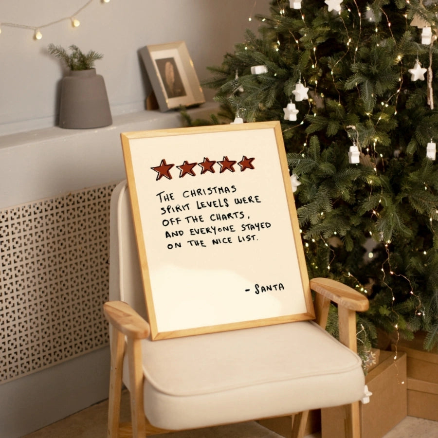 Santa Quote Wall Art