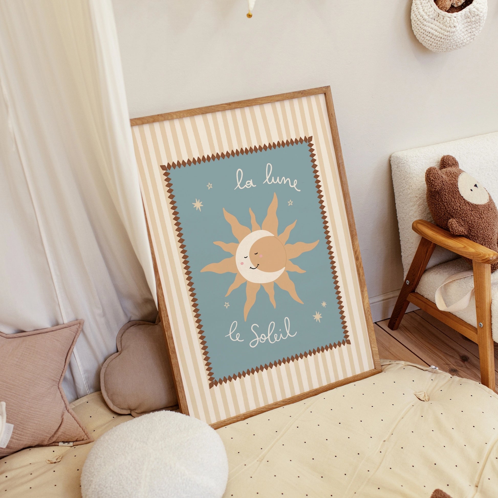 Neutral Celestial Nursery Decor