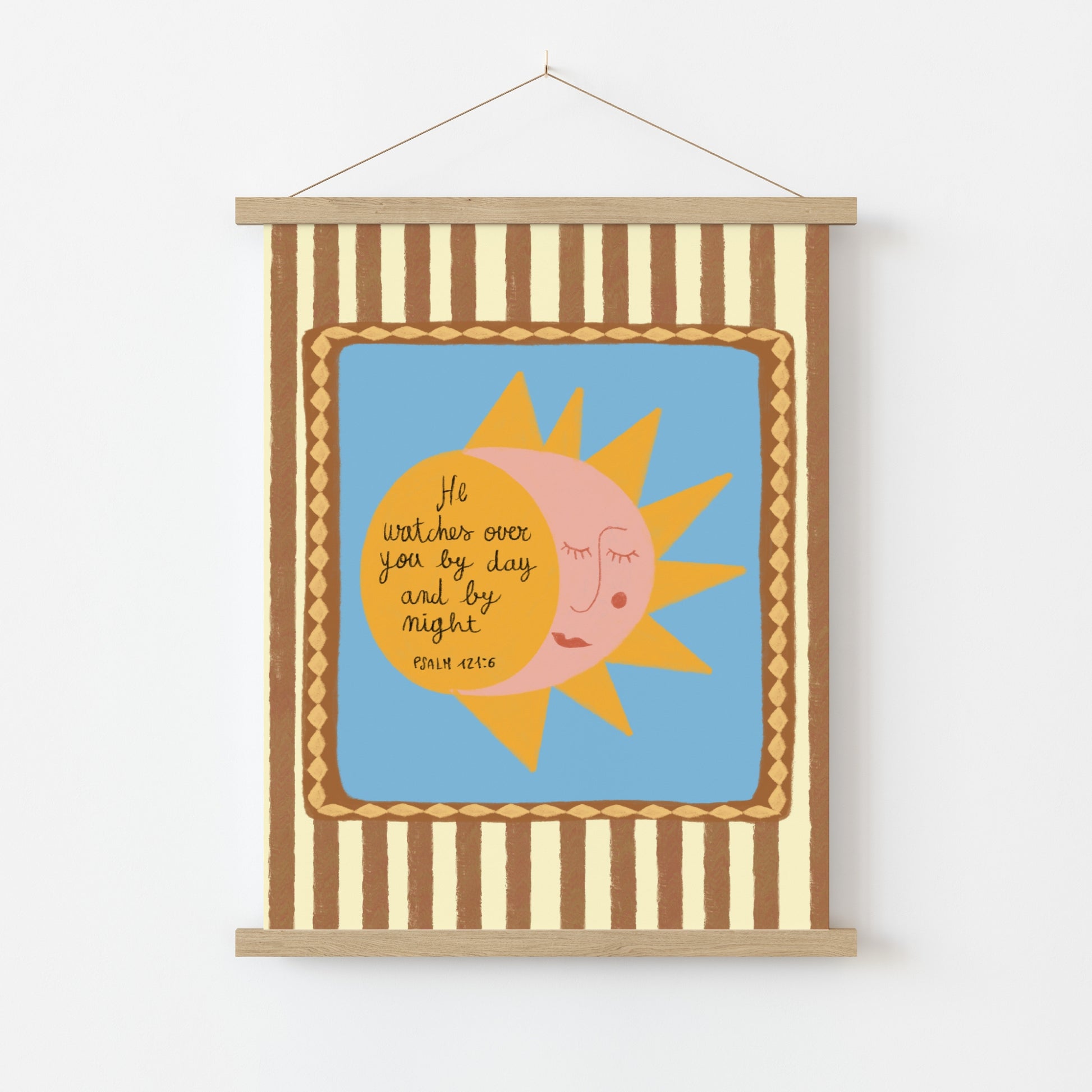 Stampa per bambini cristiani Sole e Luna
