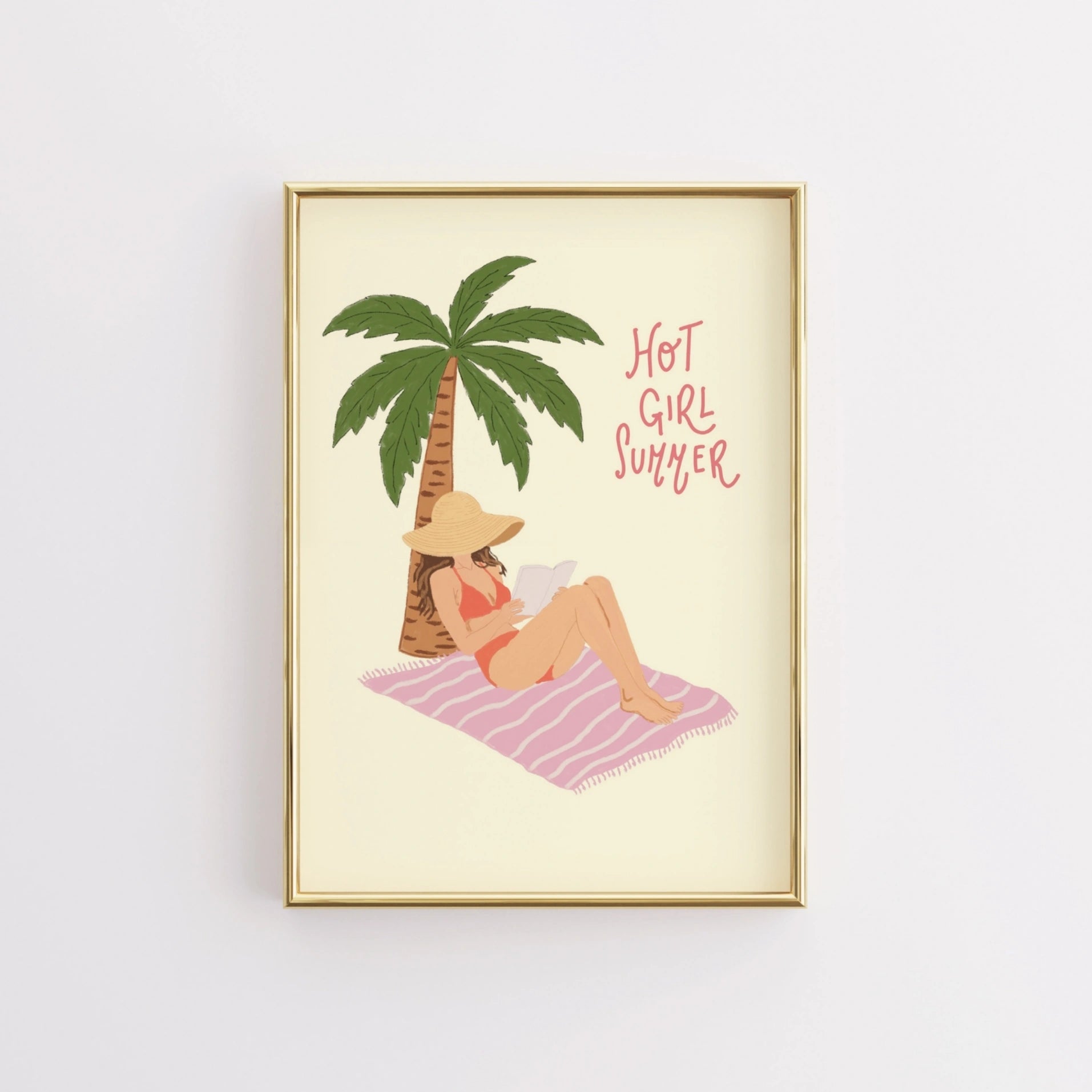 Affiche murale d'été pour fille sexy