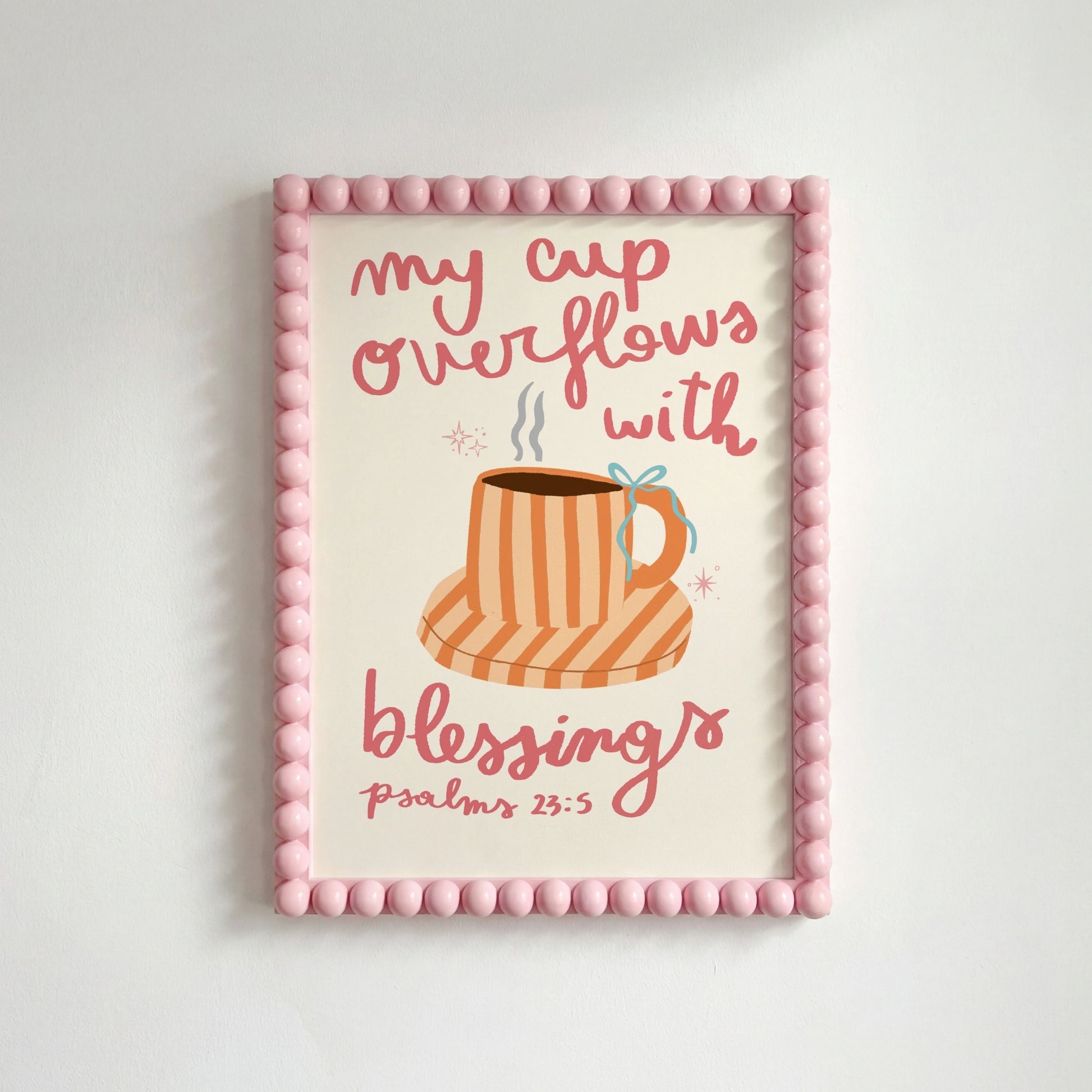 Ilustración cristiana acogedora, decoración cristiana de pared