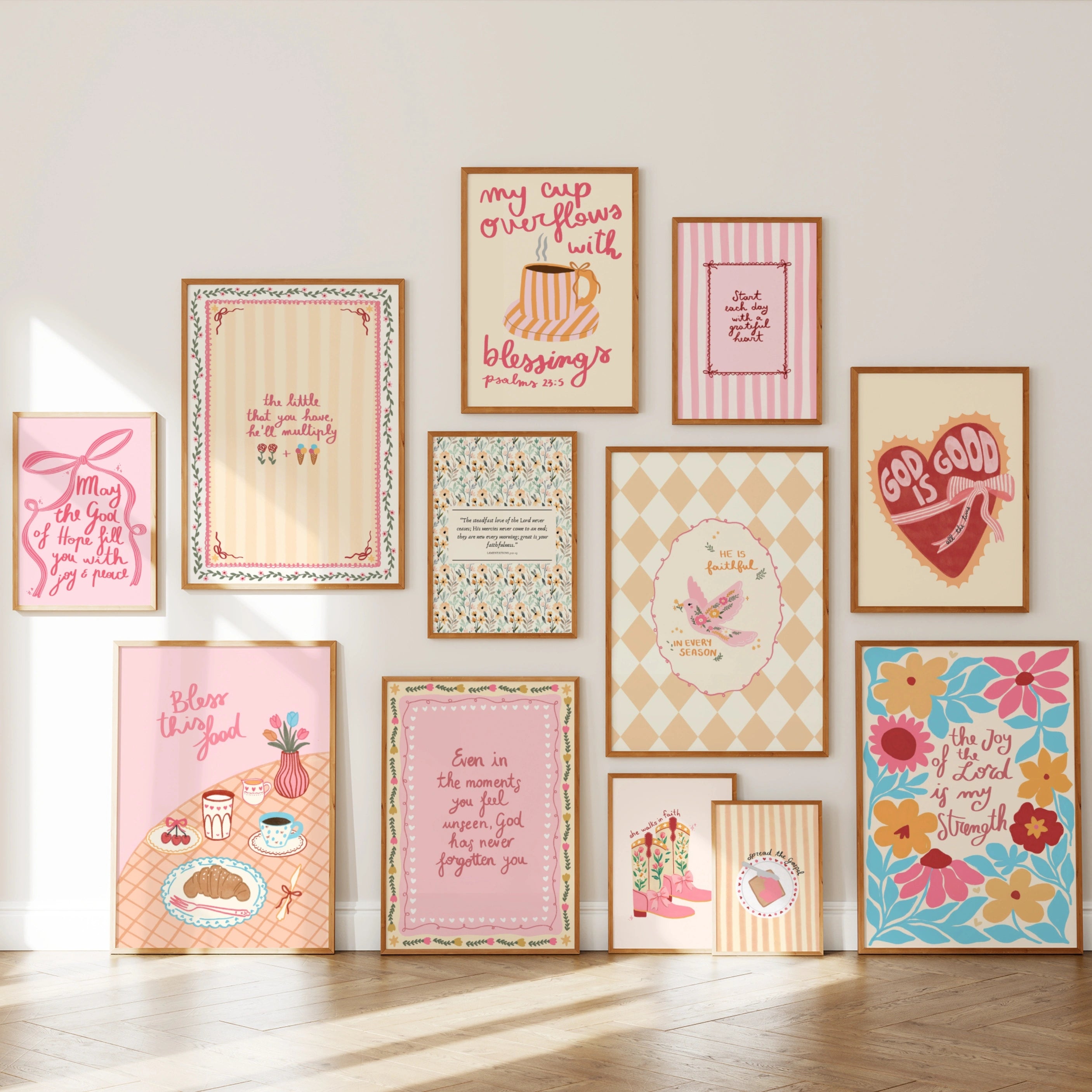 Handmade Spring Christian, over 70 prints