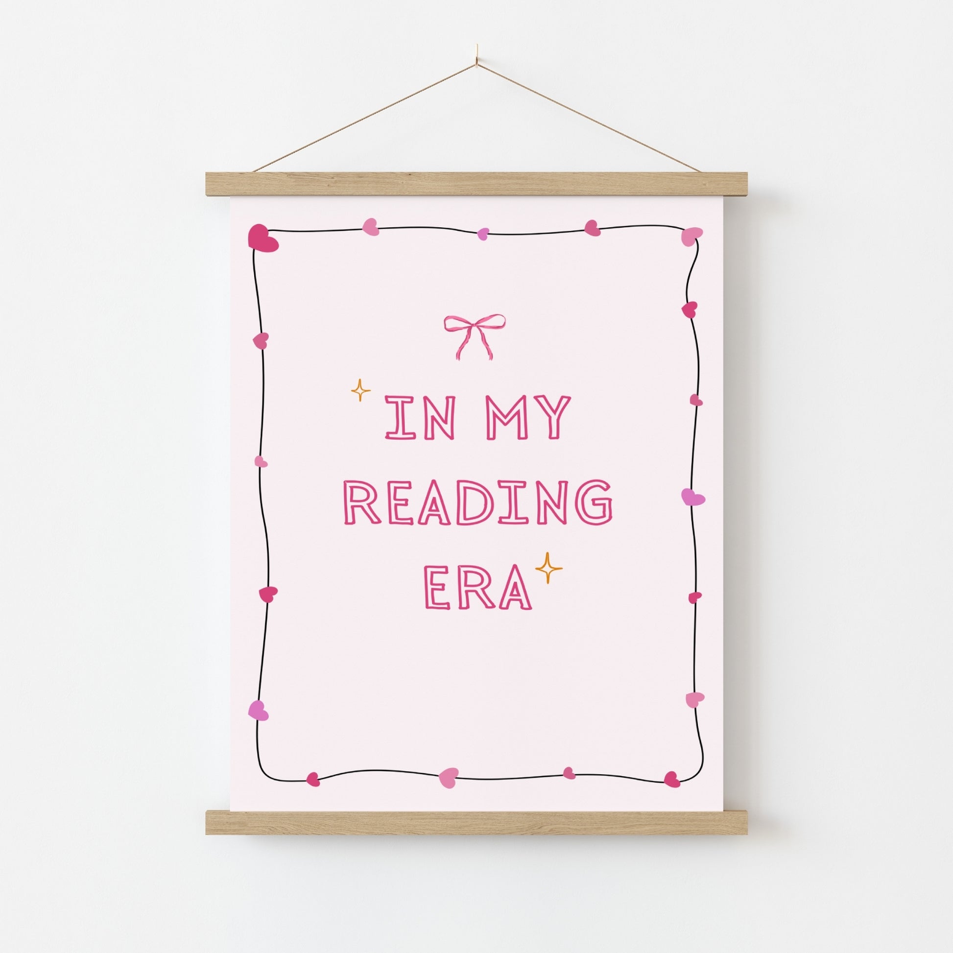 In My Reading Era - Pink Preppy Print