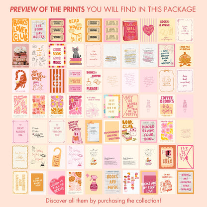 Handmade Whole Bookish Decor, over 400 prints