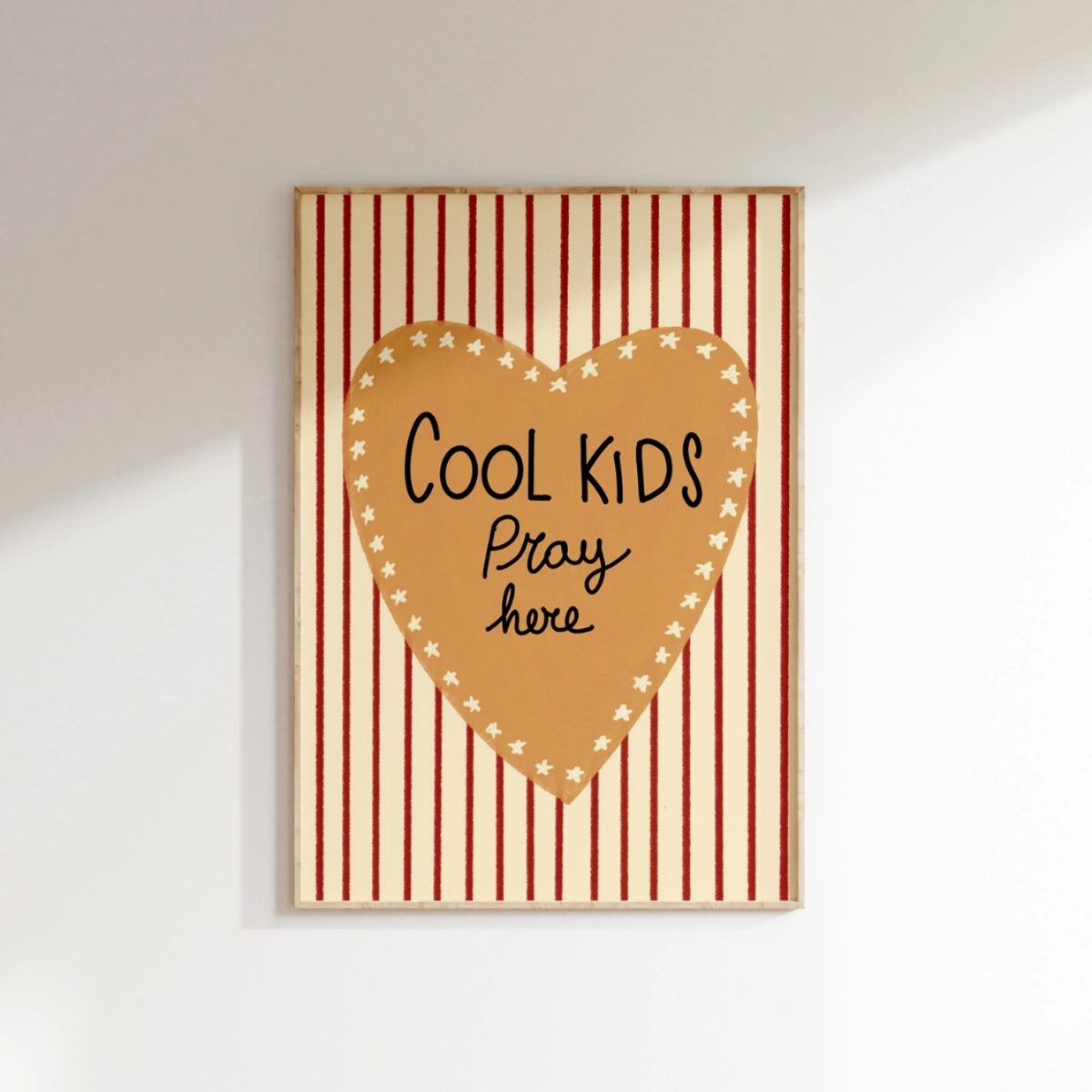 Cool Kids Pray Here, Christian Nursery Decor