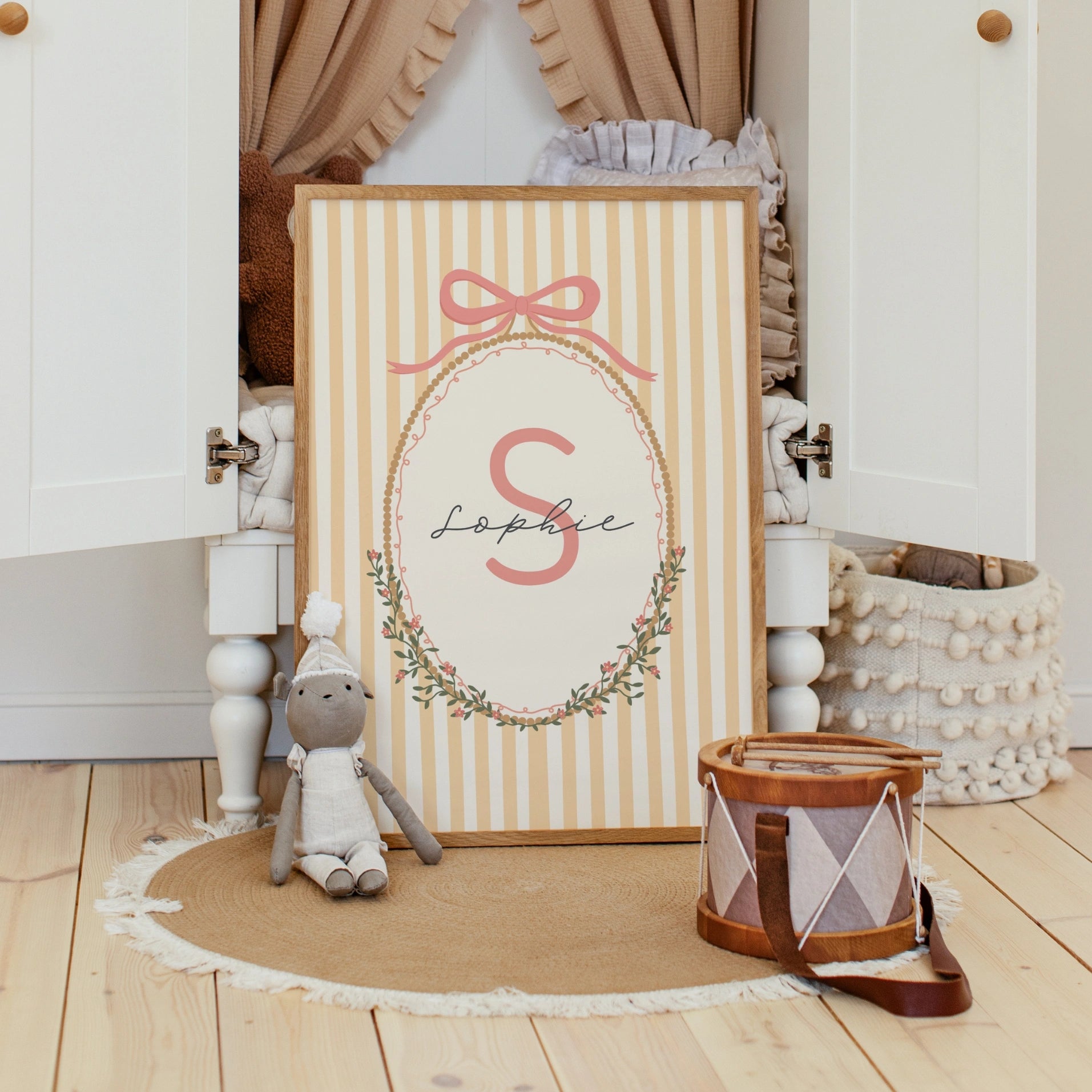 Impression personnalisée du nom de la chambre d'enfant