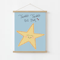 Impression de chambre d'enfant éléphant - Décoration murale Dream Big Little One