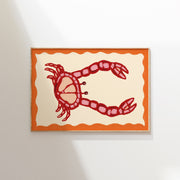 Red Crab - Poster costiero