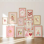 Pink Nursery Wall Art Bundle – 180+ Printable Designs