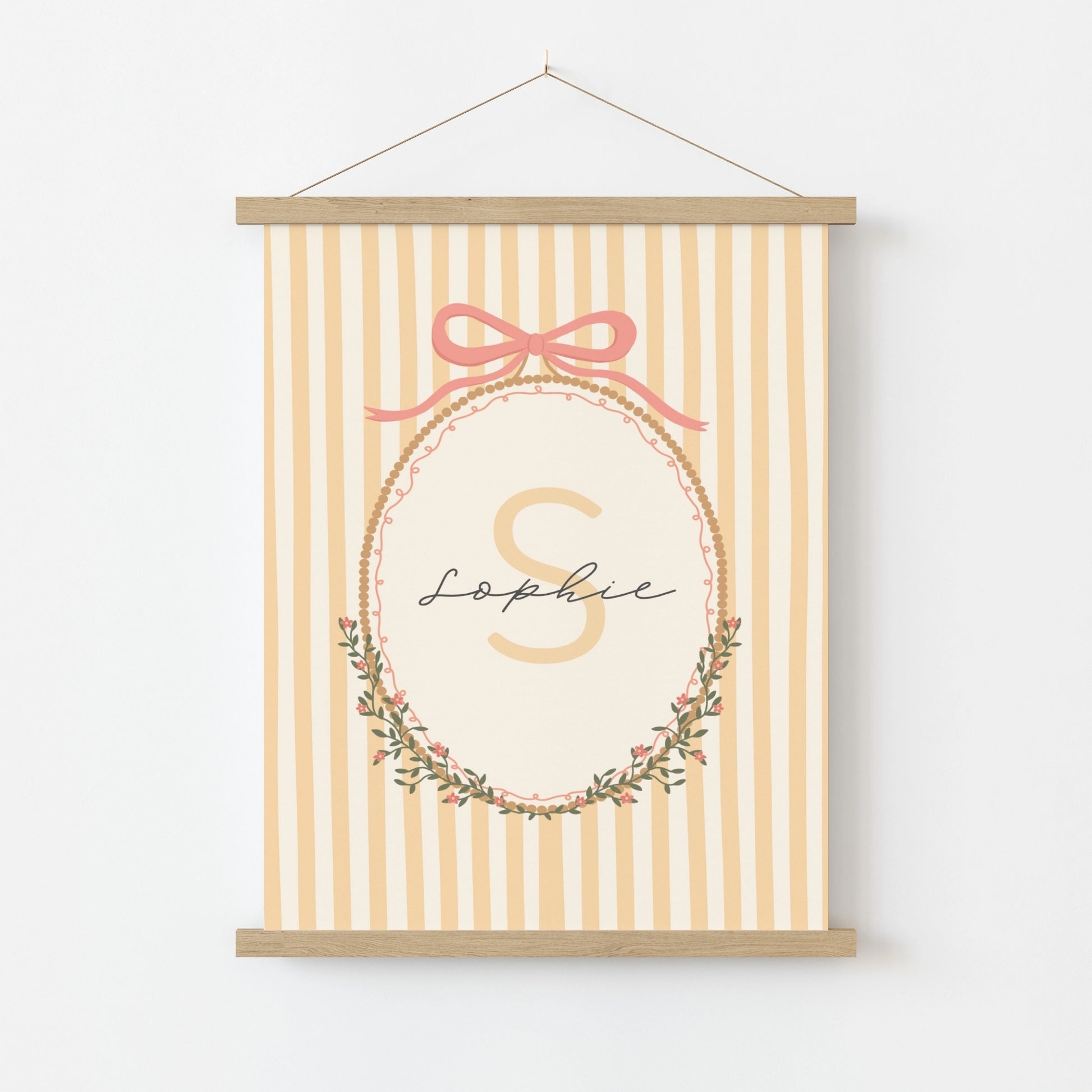 Personalized Nursery Name - Affiche personnalisée