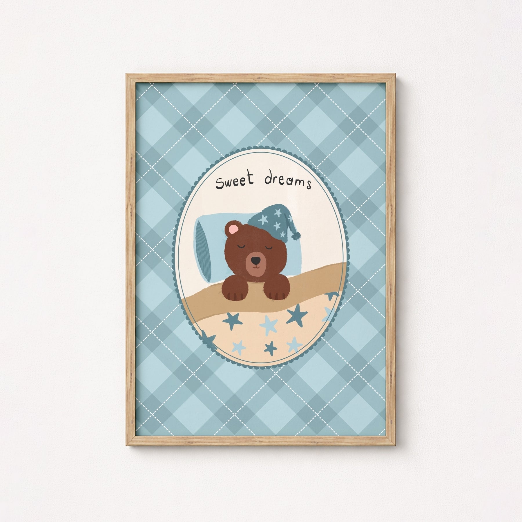Stampa per cameretta dei bambini "Sweet Dreams Bear"