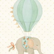 Elephant Hot Air Balloon – Nursery & kids wall art