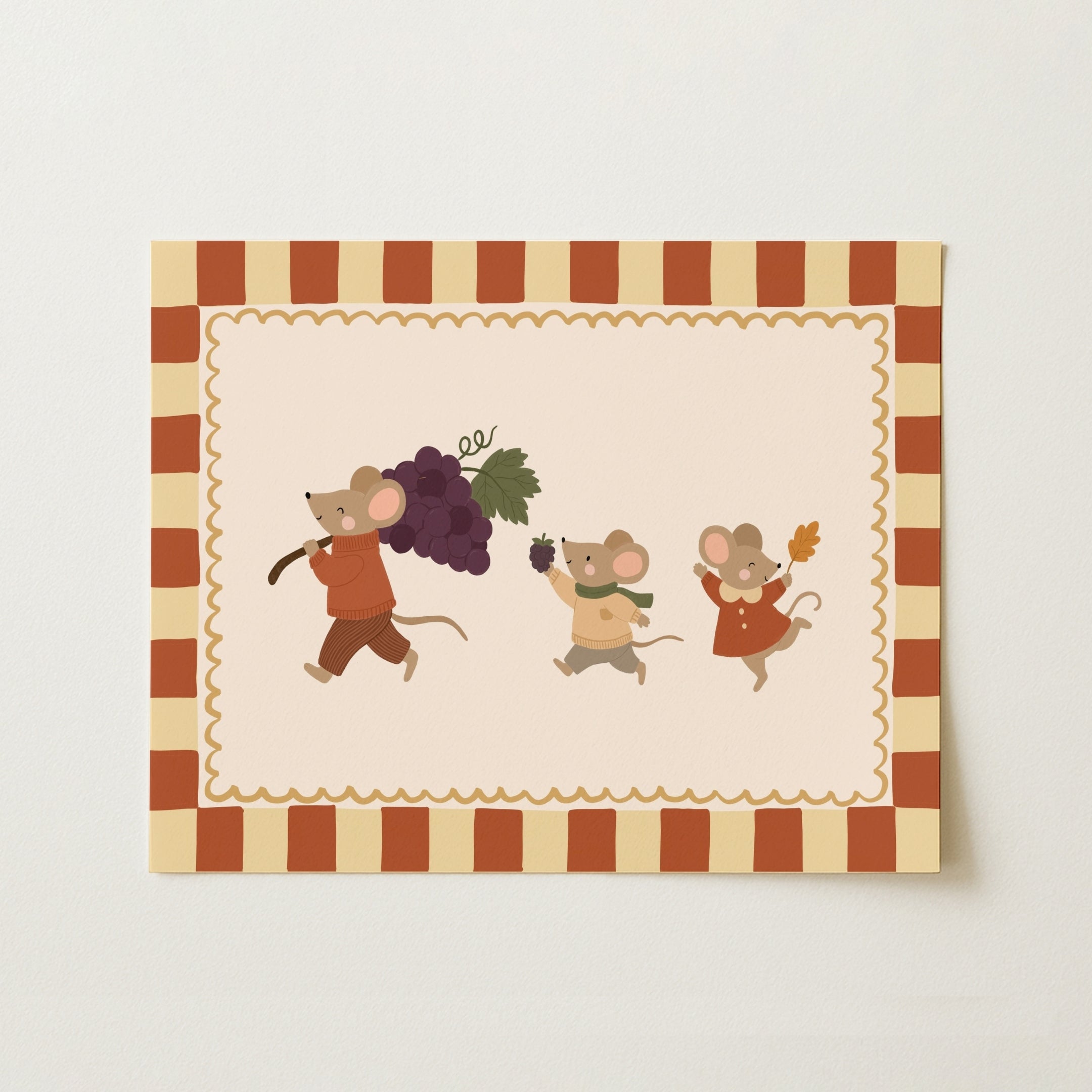 Three Little Harvest Mice – Poster per bambini