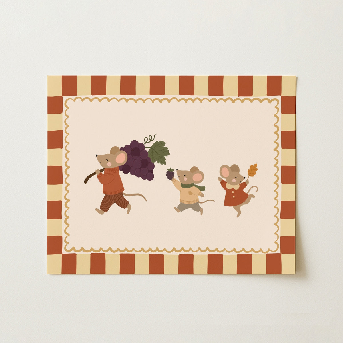 Three Little Harvest Mice – Poster per bambini