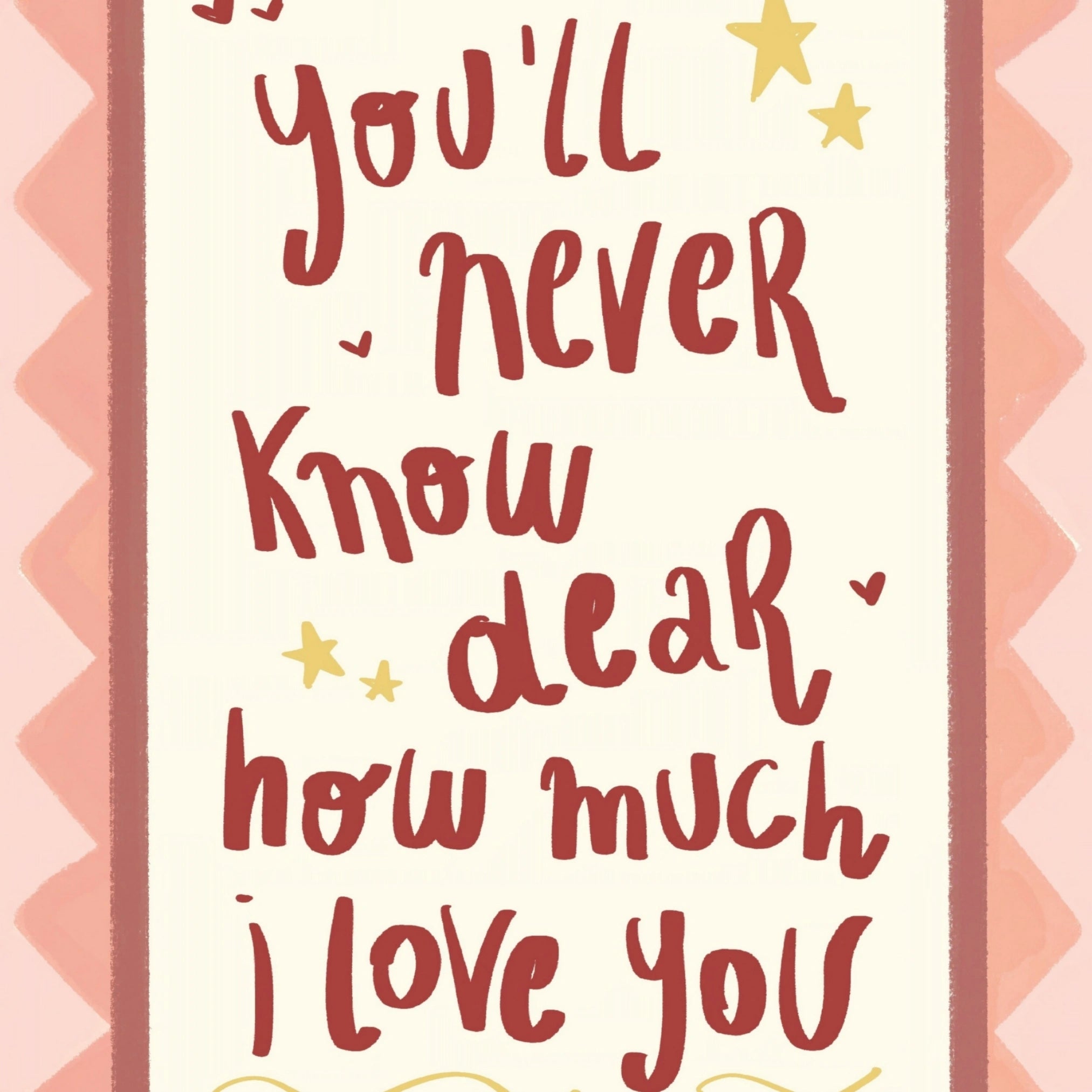 Arte murale con citazione tenera