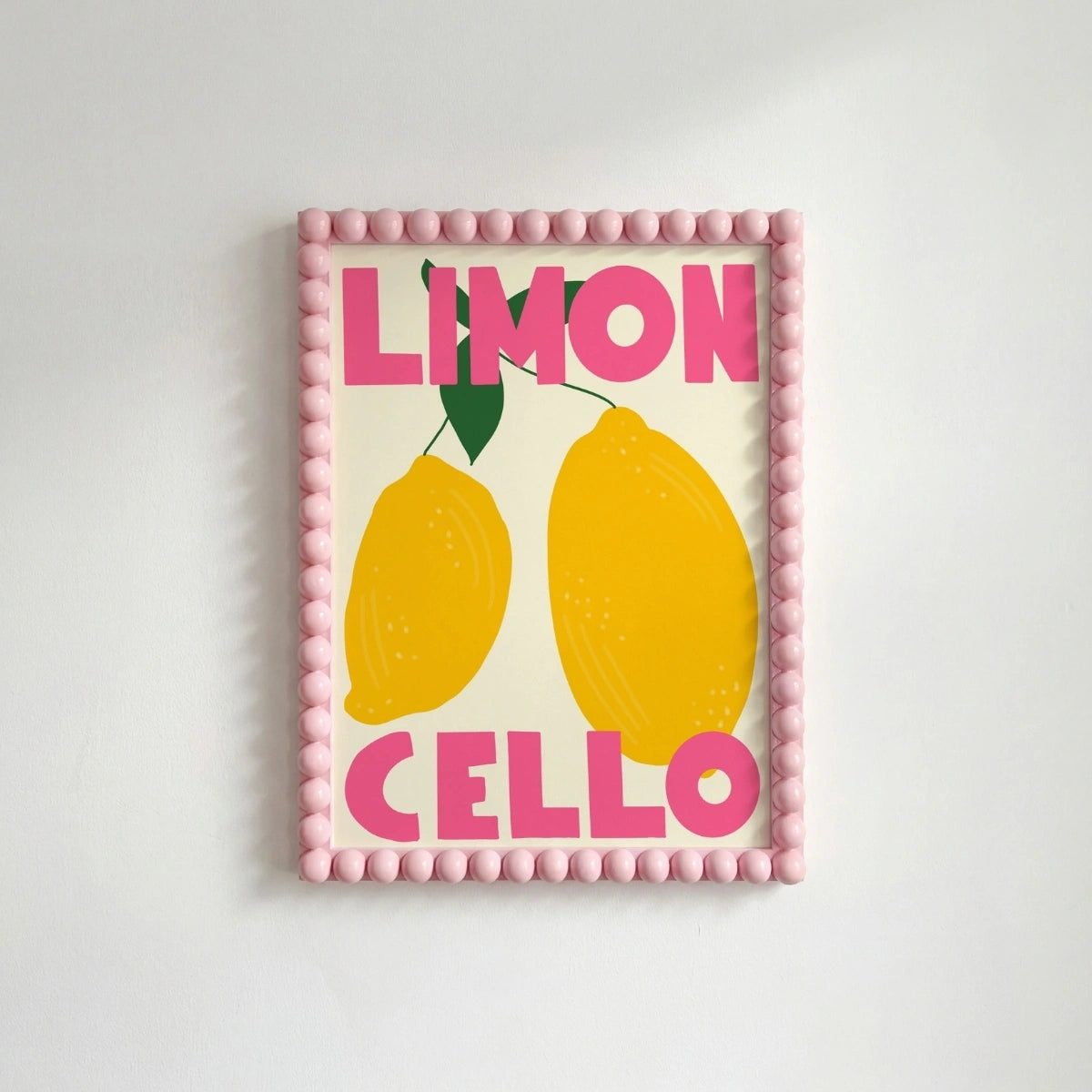 Limoncello Wall Art Print - Italian Lemon Kitchen Decor, Coastal Wall Decor