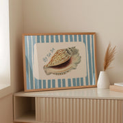 Retro Ocean Shell – Coastal Wall Art