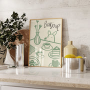 Bonjour – Kitchen Wall Art