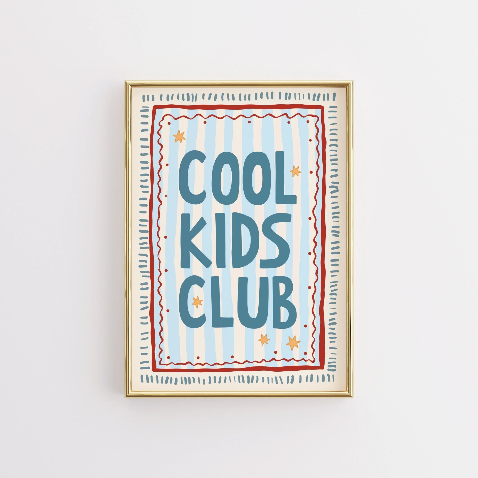 Cool Kids Club Nursery Print