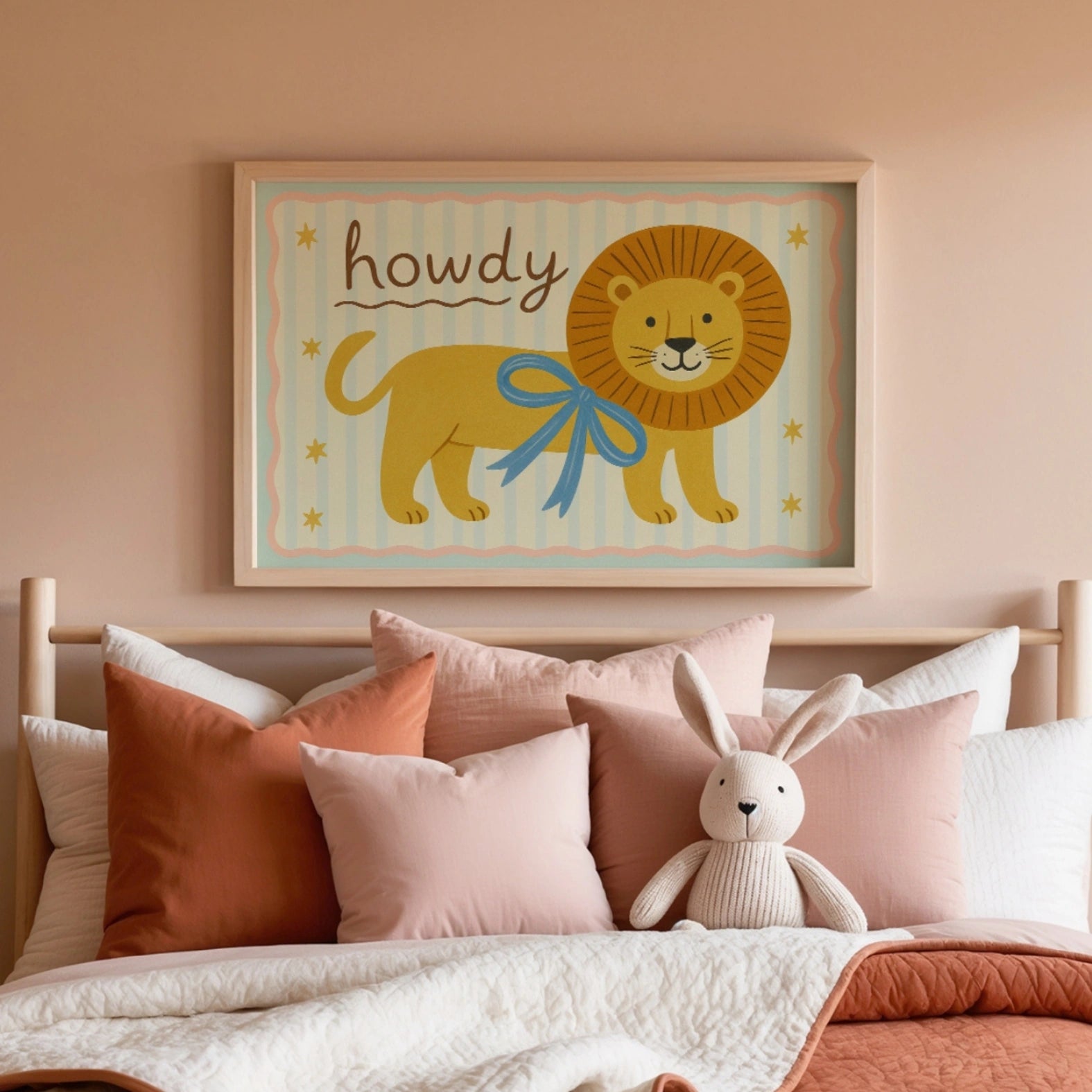 Howdy Lion Nursery Print