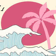 Tropical Wave – Décoration murale côtière