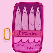 Pink and Purple Sardinas – Kitchen Wall Art