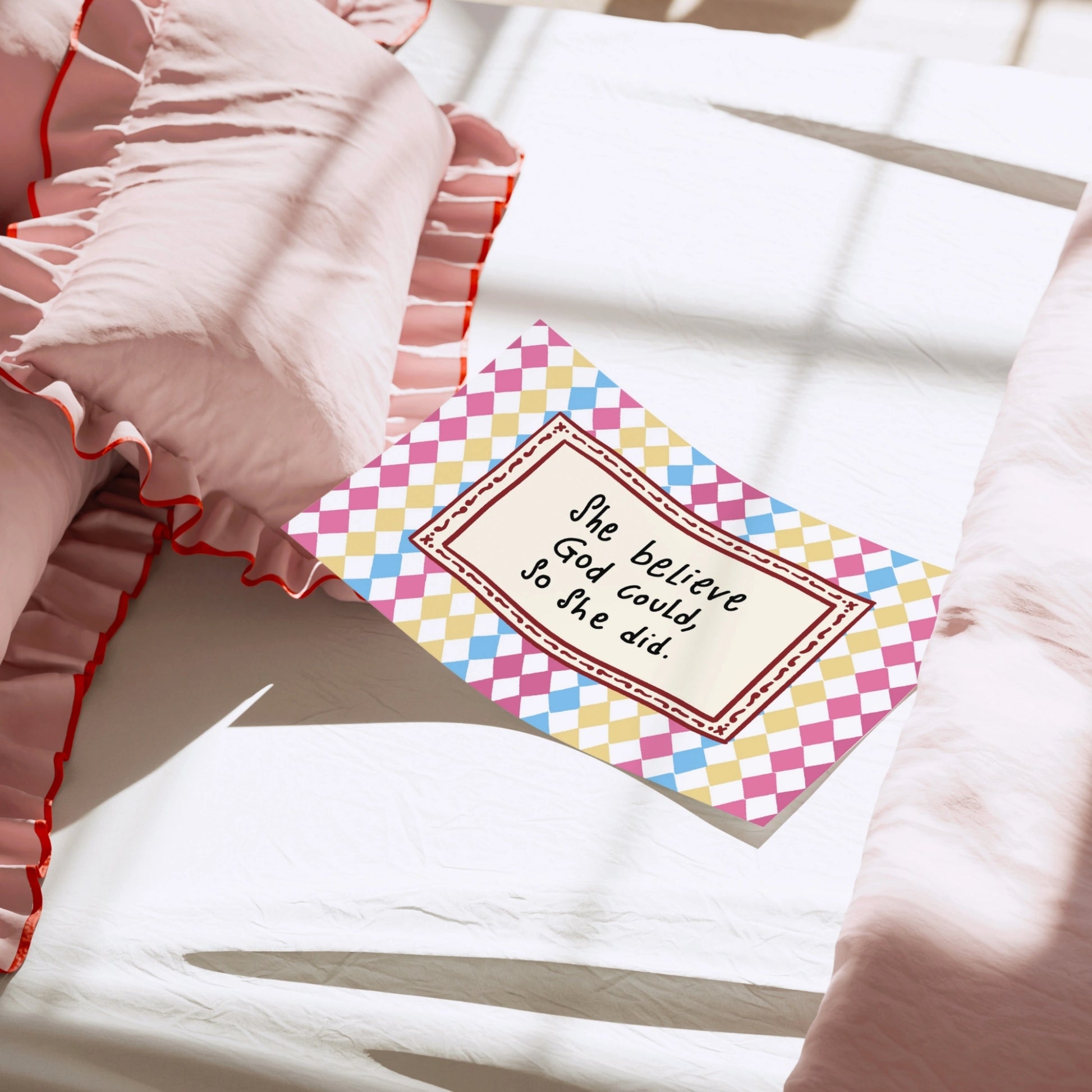 Elle croyait que Dieu pouvait Art mural chrétien