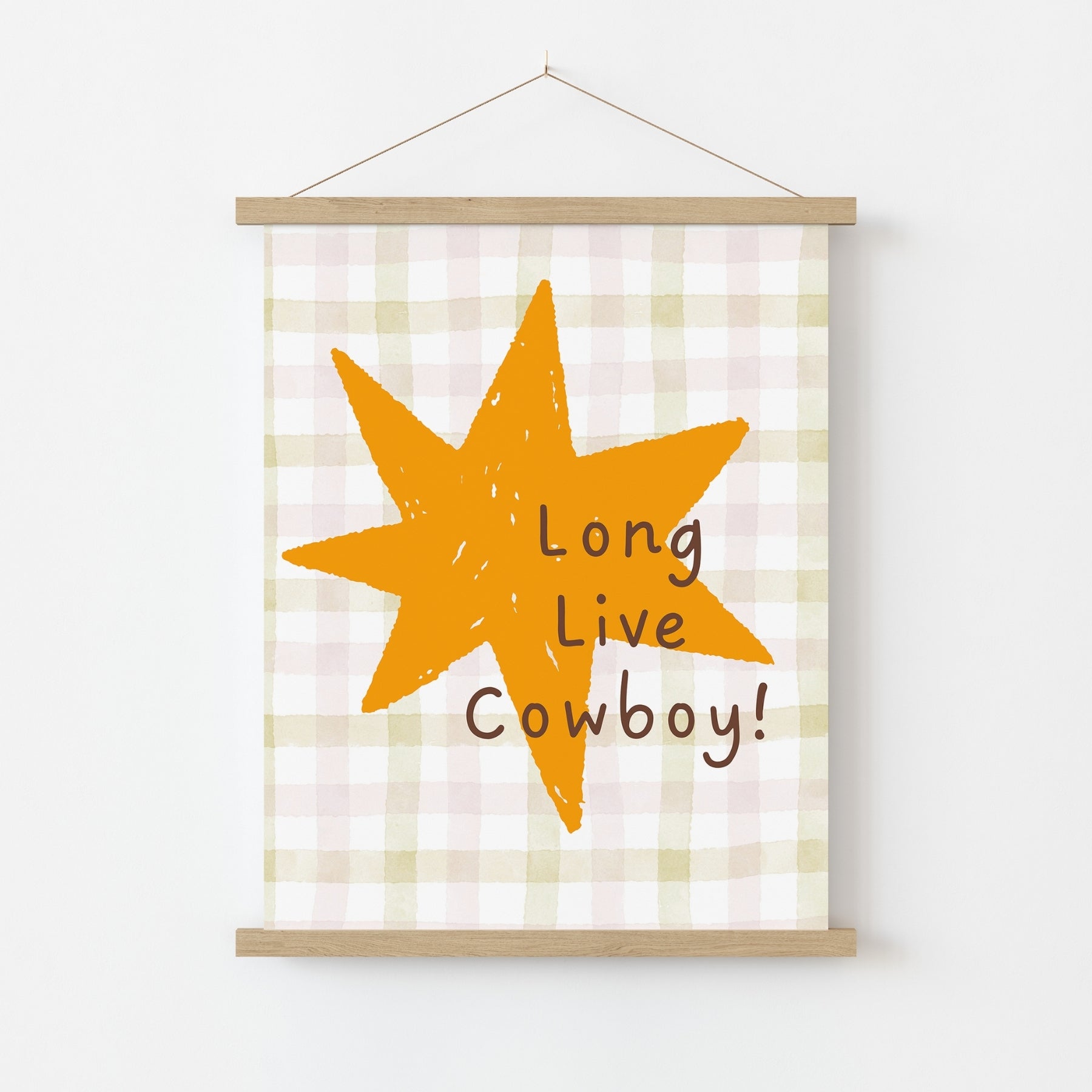 Long Live Cowboy Nursery Print - Western Kids Wall Art