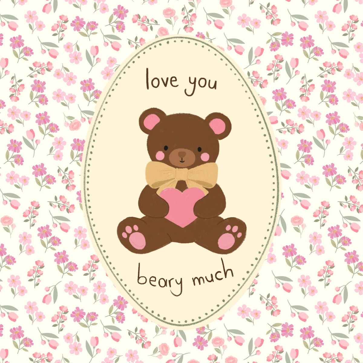 Affiche pour chambre d'enfant Ours