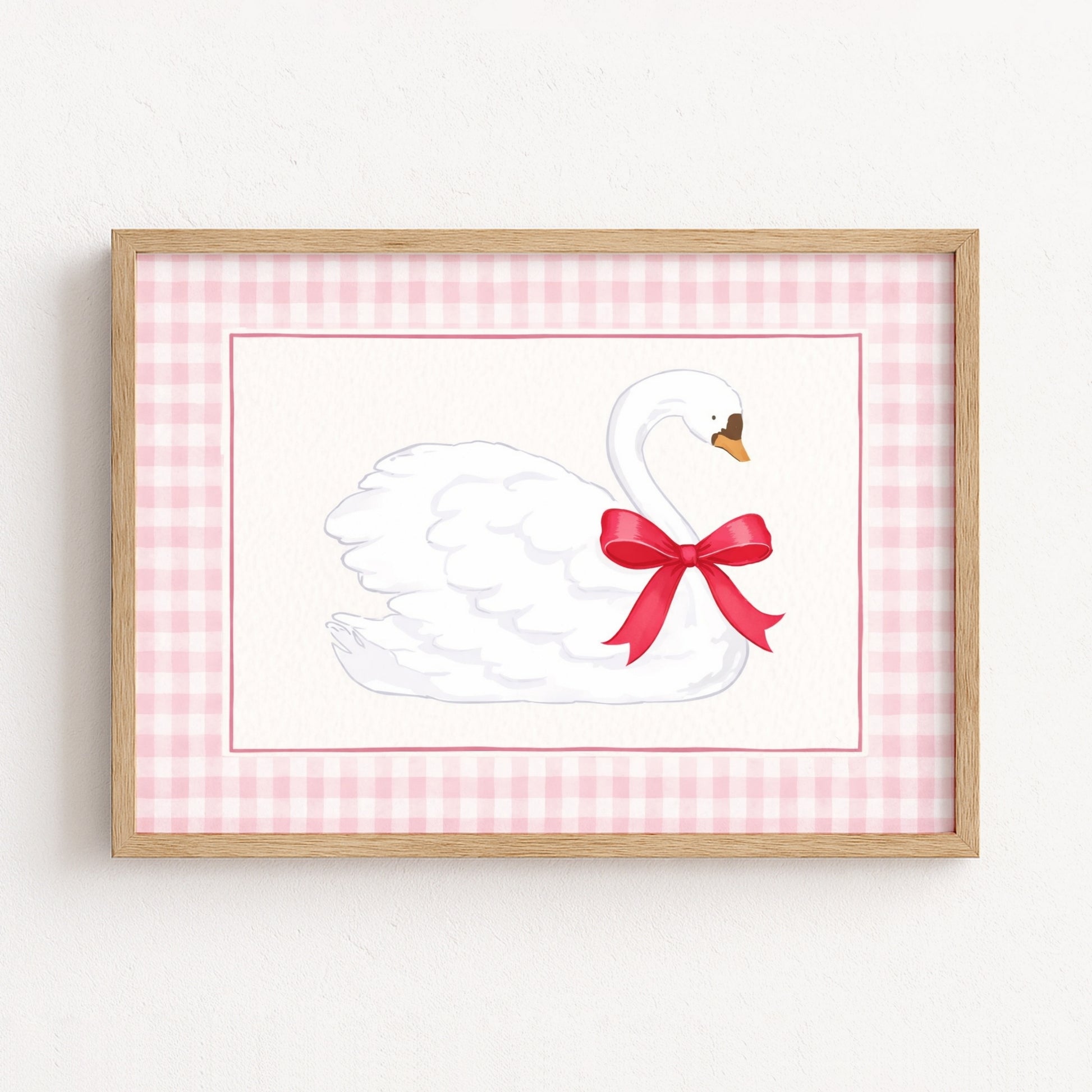 Swan Nursery Print