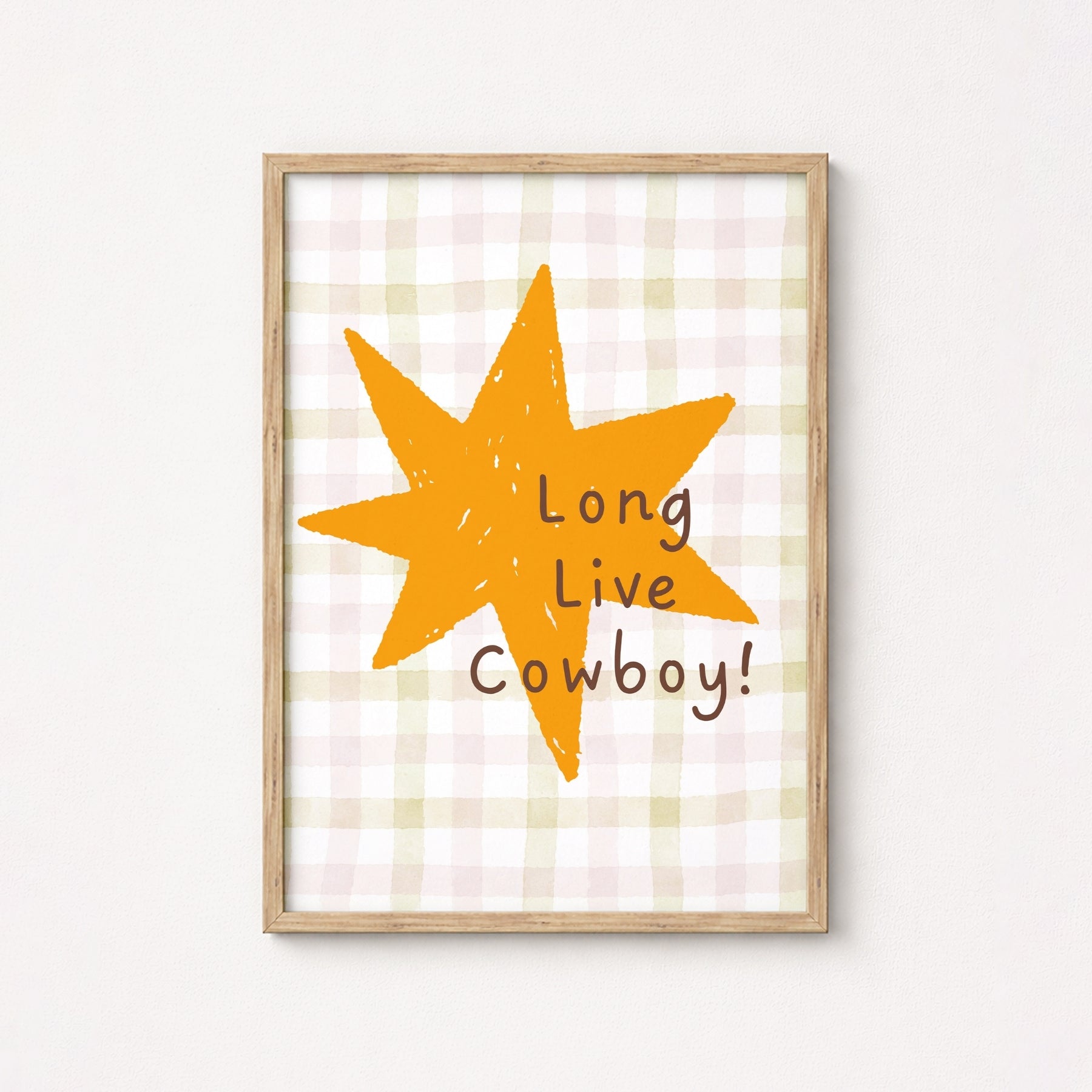 Long Live Cowboy Nursery Print - Western Kids Wall Art