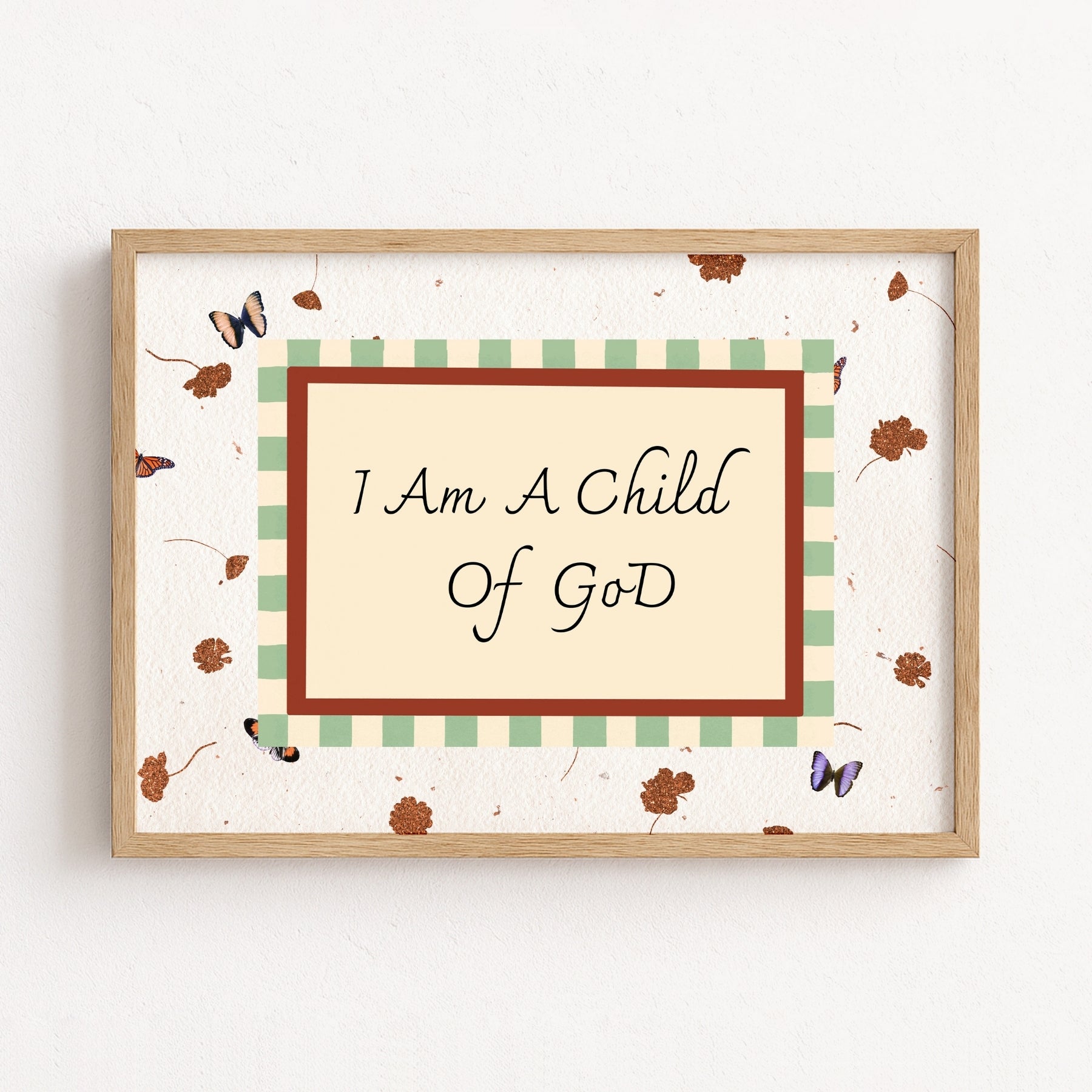 I Am a Child of God Nursery Wall Art
