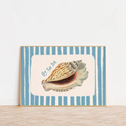 Retro Ocean Shell – Coastal Wall Art