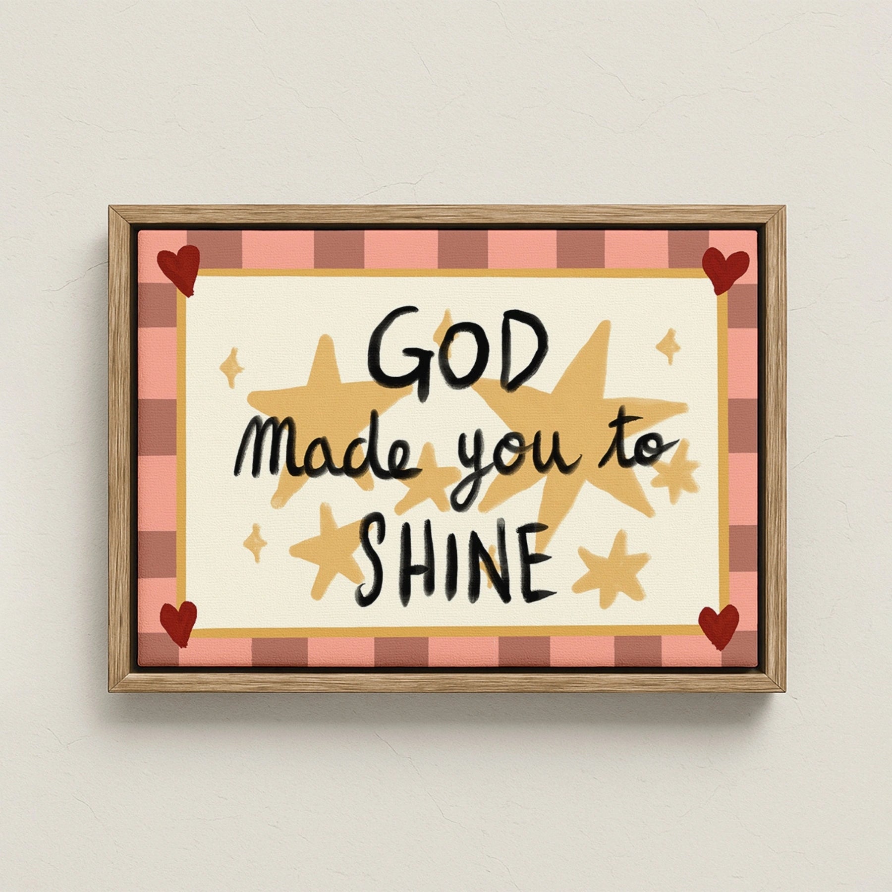 God Made You to Shine Canvas Print