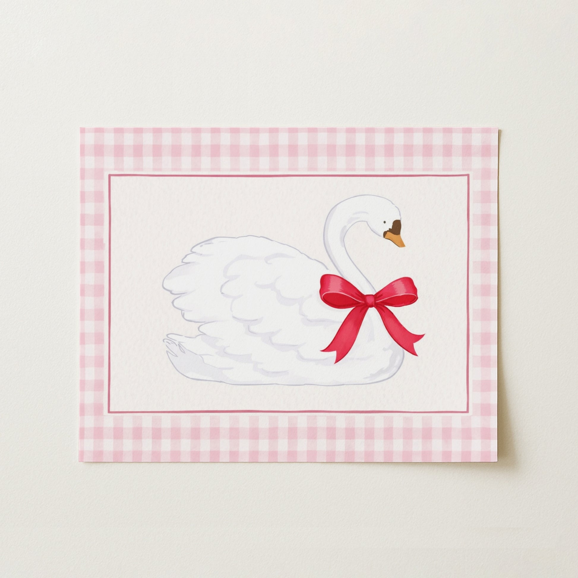 Swan Nursery Print