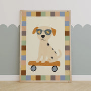 Star Sunglasses Puppy – Nursery & Kids Wall Art