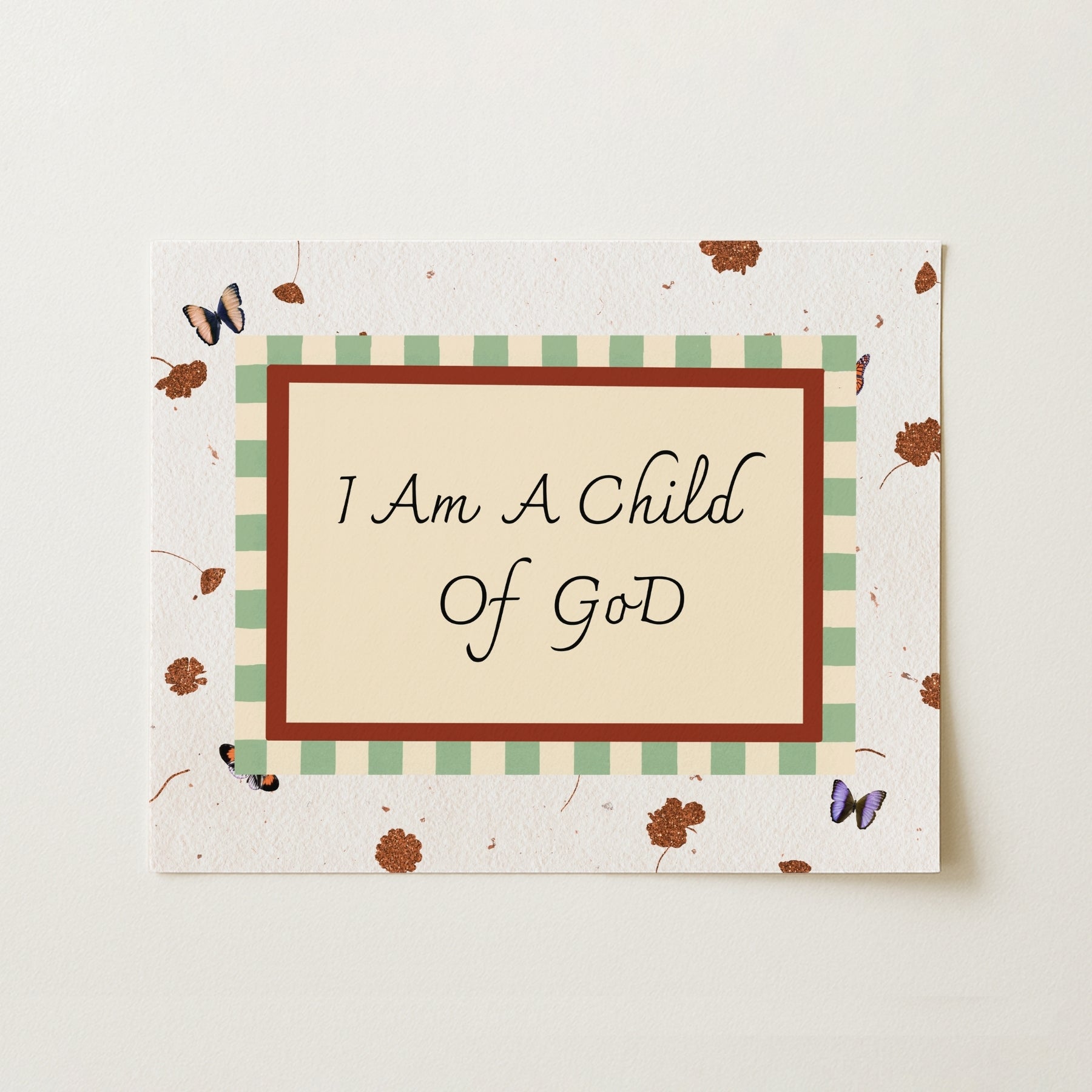 I Am a Child of God Nursery Wall Art
