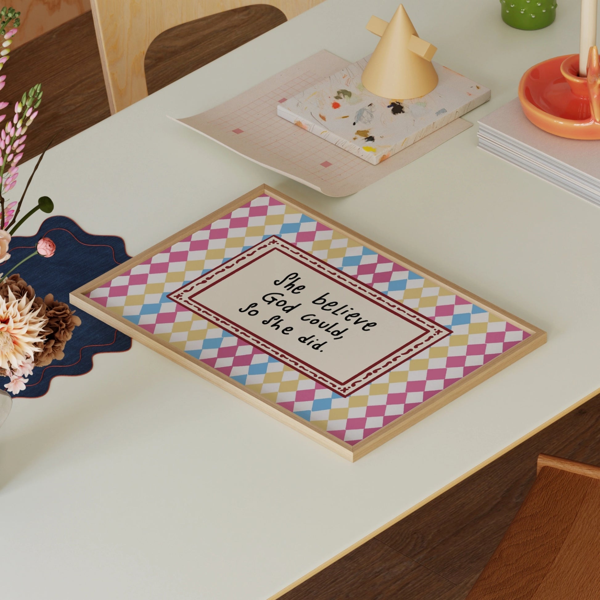 Elle croyait que Dieu pouvait Art mural chrétien