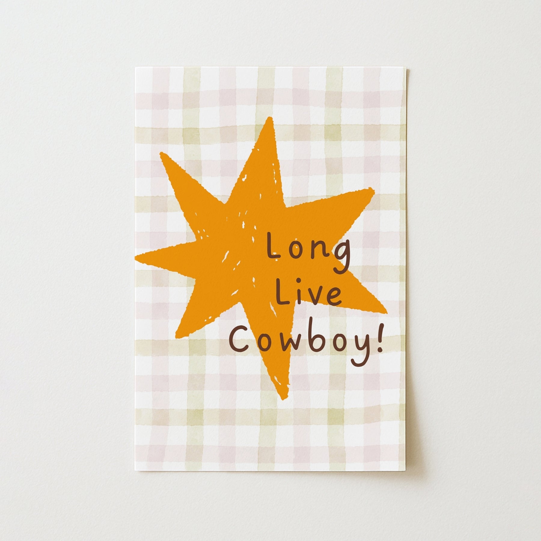 Long Live Cowboy Nursery Print - Western Kids Wall Art