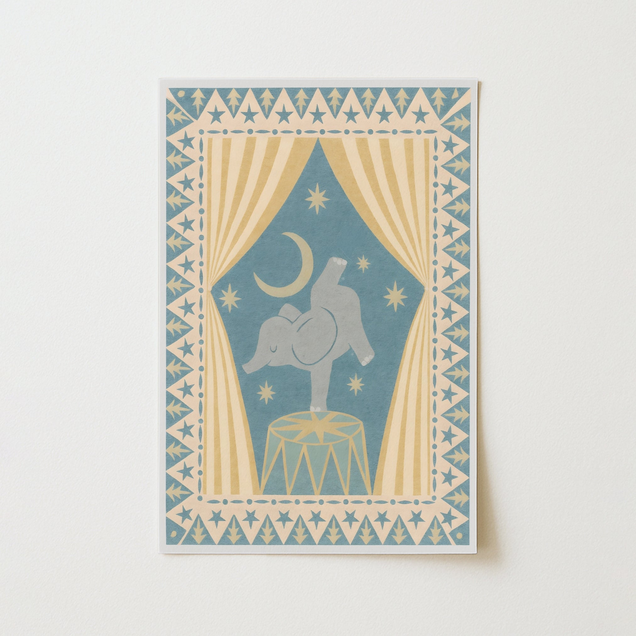 Stampa del circo dell'elefante