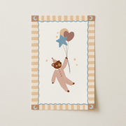 Teddy Bear Circus Balloon – Nursery & kids wall art