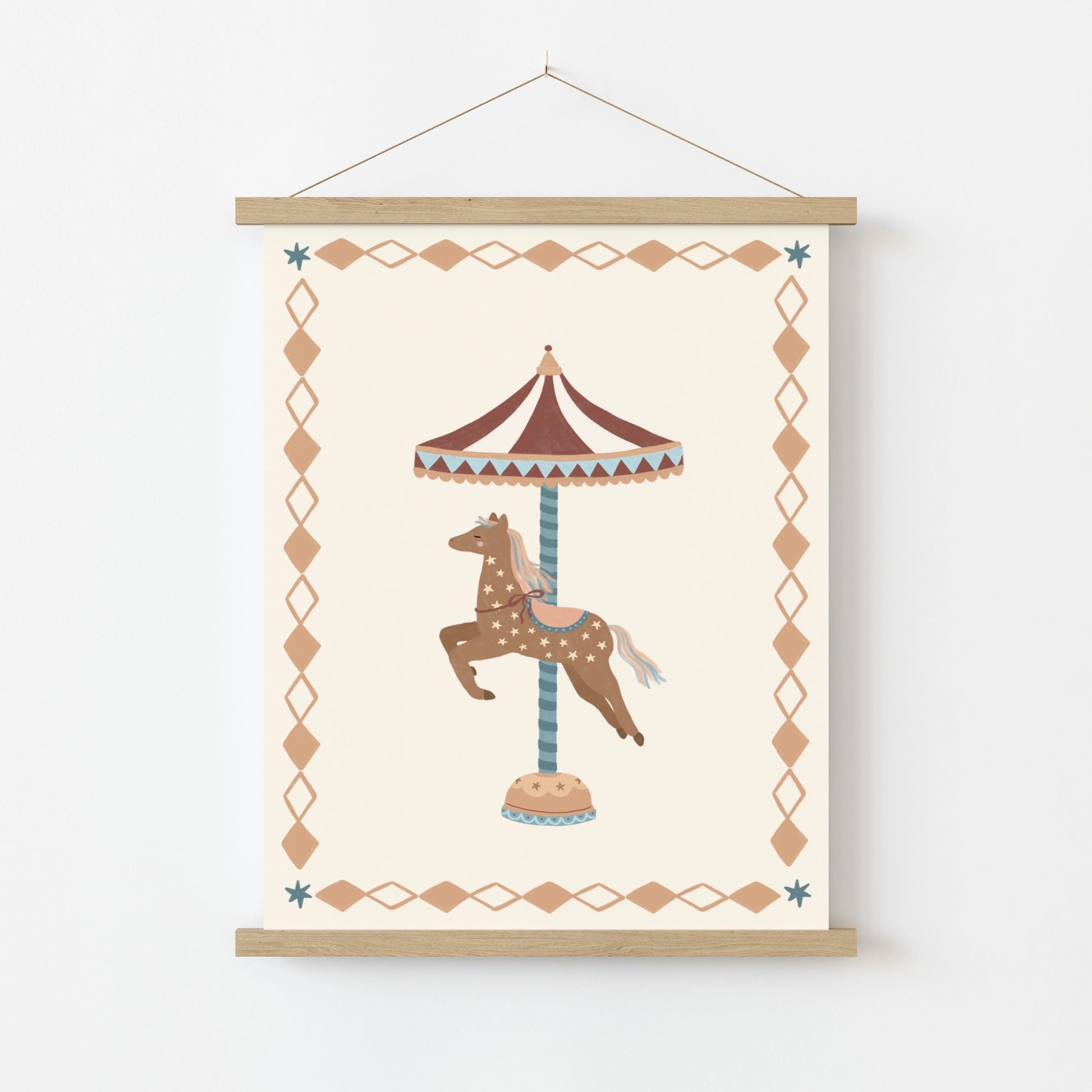 Carousel Horse Nursery Wall Art