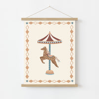 Carousel Horse Nursery Wall Art