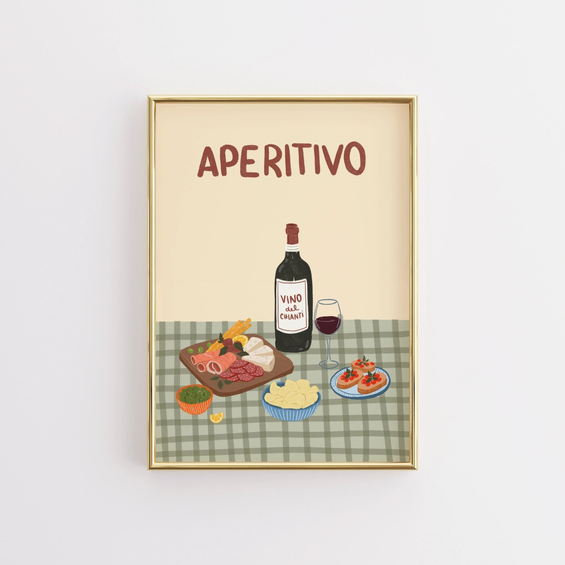 Arte da parete a tema aperitivo