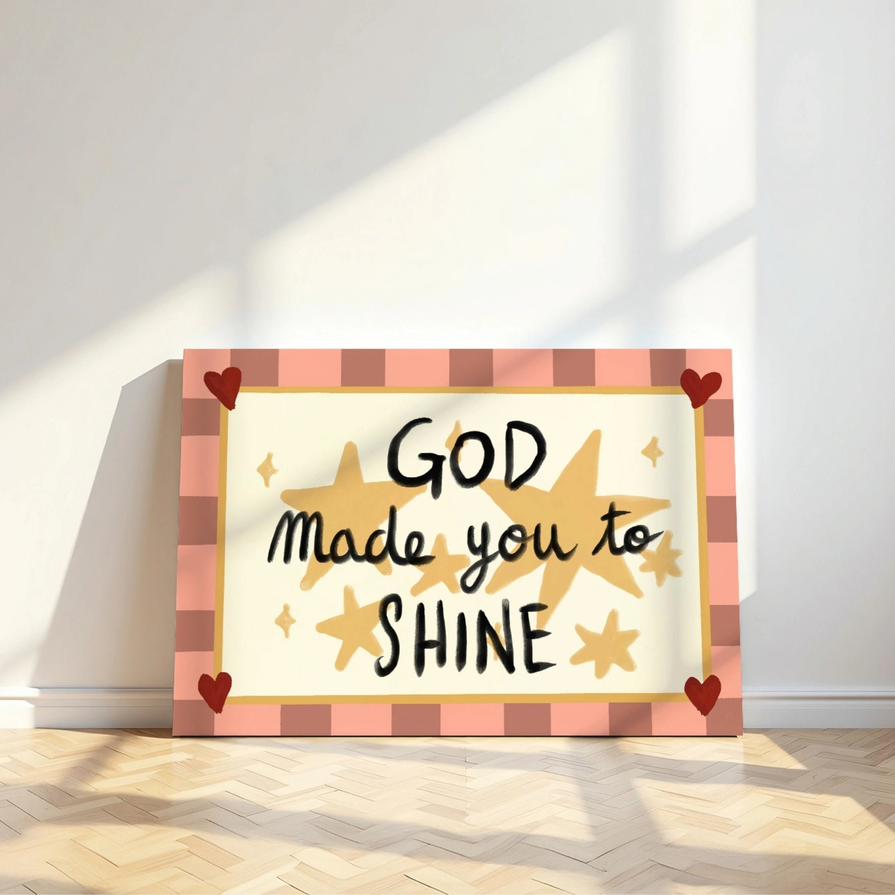 God Made You to Shine Canvas Print