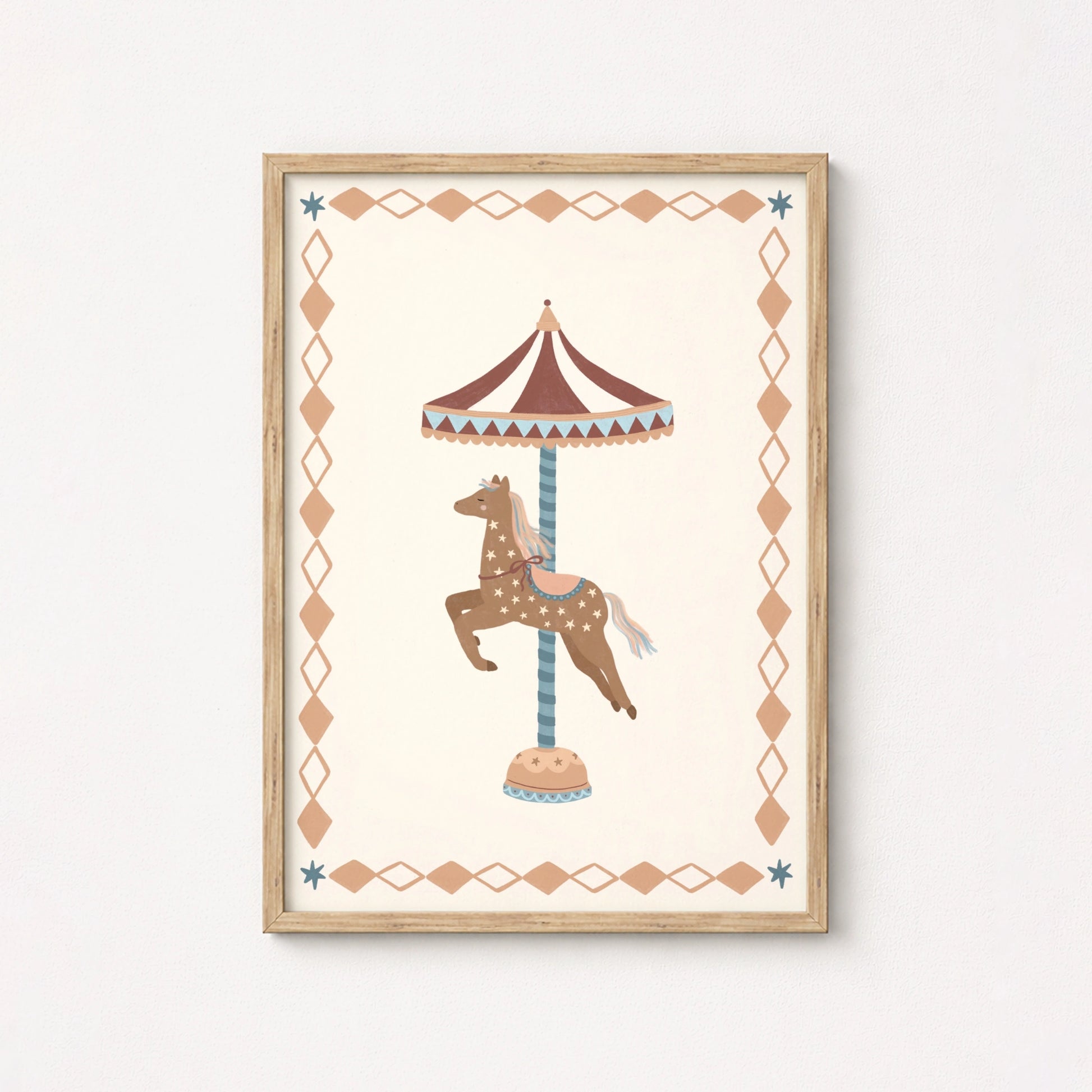 Carousel Horse Nursery Wall Art