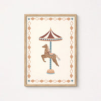 Carousel Horse Nursery Wall Art