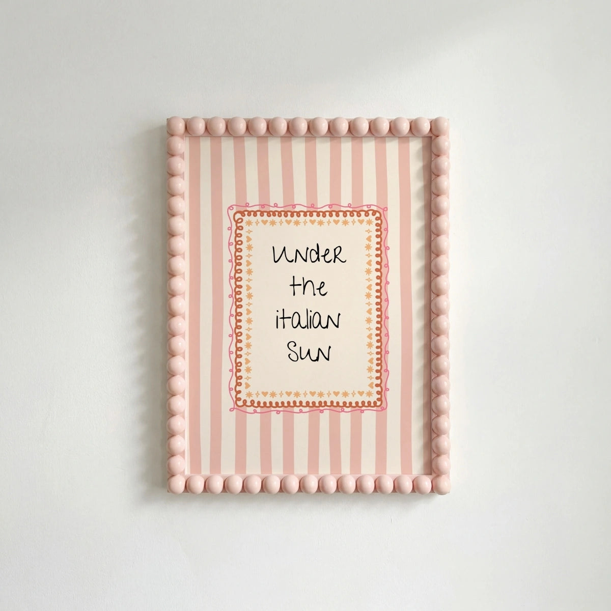 Póster con frase de verano a la moda, decoración de pared costera