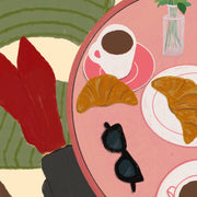 Paris Café Brunch – Art mural pour la cuisine