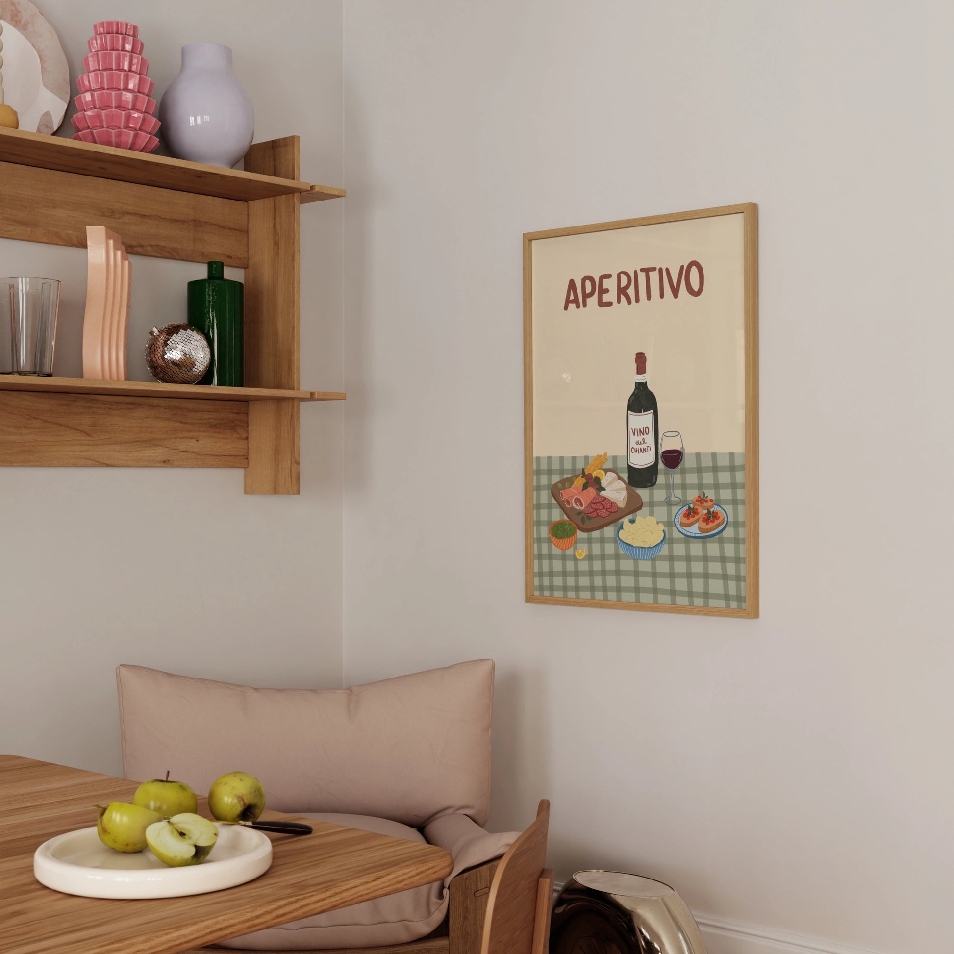 Arte da parete a tema aperitivo